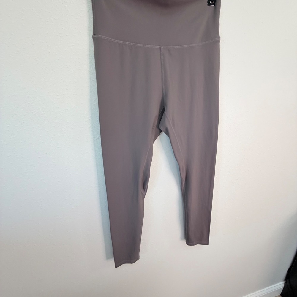 Lululemon High Rise Leggings Womens Mauve Taupe 7/8 Yoga Athleisure No Size Tag - Picture 10 of 14